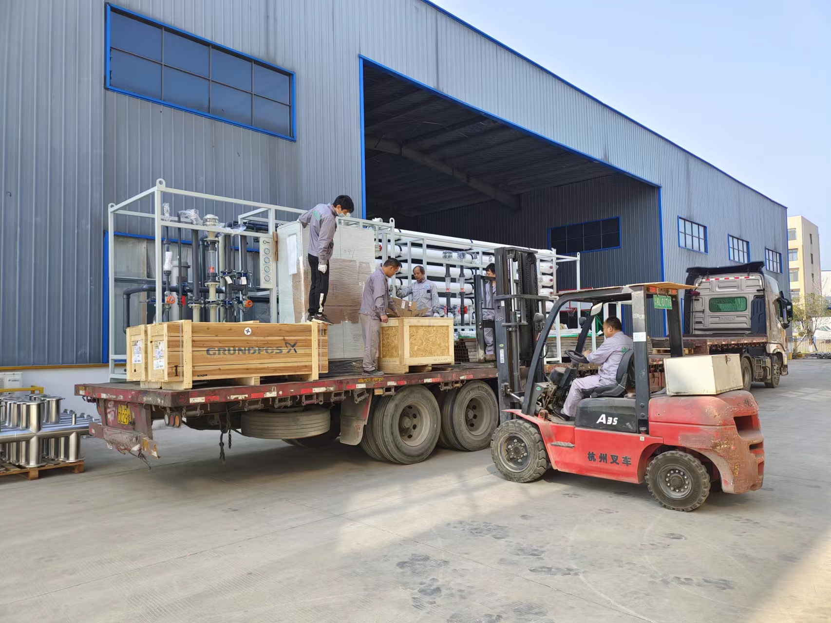 純水一號山東棗莊水處理項(xiàng)目順利出貨